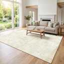 jxgzyy Washable Area Rug 8x10, Non Slip Carpet, Beige Green Style