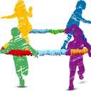 Jecery Cooperative Stretchy Band Carnival Games Elastic Fleece Tug of War Rope Sack Race Bags Legged Race Bands for Stretchy Band Music Activities Field Day Kids Adult Games (12 ft)