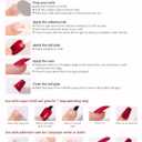 Press on Nails-Green, Cat Eye Press on Nails Almond,Short Reusable 16 Sizes - 32 Nail Kit with Glue