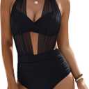 Blooming Jelly High Waisted Bikini Sets for Women Tummy Control Swimsuits Two Piece Sexy Bathing Suit 2026 M, Black