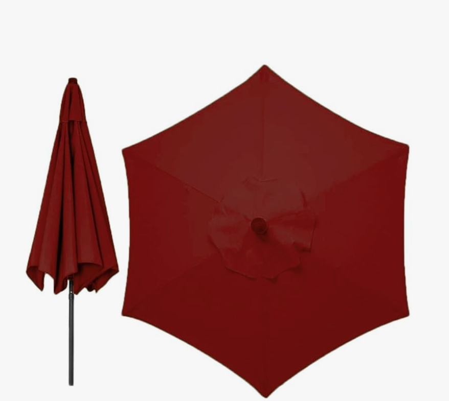 Umbrella Replacement Canopy Replacement Cover for Market Patio Umbrella Outdoor Umbrella Replacement Top 2.7m 3.0m Replacement Cloth for Sun Umbrella Round fabric cover for Garden Umbrella Size: 8 rib-2.30m(7.5ft)