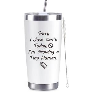 Pregnancy Gifts for Expecting Mom Mommy to Be Gifts for First Time New Mom 20 Oz Stainless Steel Tumbler Cup for Wife Friend Sister Mothers Day Christmas Presents