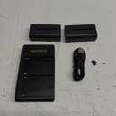 Neewer NP-F550 Battery Charger Set Compatible with Sony NP-F970 F750 F770 F960 F550 F530 F330 F570 CCD-SC55 TR516 TR716 TR818 TR910 TR917, Led Light/Monitor/Camera Slider (2 Pack, Black)
