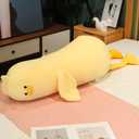PEACH CAT Long Duck Plush Pillow Cute Duck Stuffed Animal Toy Gift for Kids Yellow 43.3" (43.3 inch)