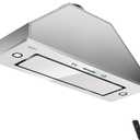 IKTCH New 30" Range Hood Insert, 900 CFM Ducted/Ductless Range Hood with 4 Speed Fan, White Stainless Steel & Tempered Glass Range Hood 30 inch with Gesture Sensing&Touch Control Making life Smarter