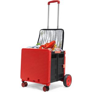 Cooler Bag WheeledLarge Insulated Rolling Cooler Collapsible Leakproof Portable Hard Framed Ice Packs for Camping Picnic Beach Travel