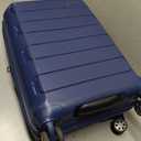 Traveler's Choice Pagosa Hardshell Expandable Luggage with Spinner Wheels, Navy, 22-Inch Carry-on