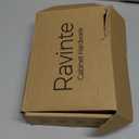 Ravinte 20 Pack Solid 6-1/4 Inch Center to Center Slim Square Bar Drawer Handles - Cabinet Hardware Pulls in Matte Black for Kitchen