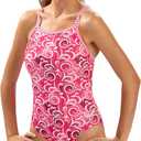 Dolfin Uglies One Piece Swimsuit - Athletic Practice Swimwear for Training, Sports, and Fitness (30, Cascade)