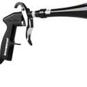 Tornado Dry Cleaning Gun with Brass Adjustable Air Flow Nozzle,Air Blower Gun Quickly Blasts Dirt and Dust from Surface Works with Air Compressor Black