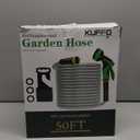 KUFFO Metal Garden Hose 50 ft - Heavy Duty Stainless Steel 304 Water Hose with 10 Function Nozzle - Flexible, Lightweight, Puncture-Resistant, No-Kink Outdoor Metal Hose for Yard, Gardening, Patio, RV