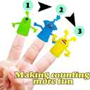 2 x 20 Pcs Finger Puppets Toys,Funny Colorful Monster Stretchy Finger Puppets,Soft Rubber Finger Doll Toys for Children's Party Favors