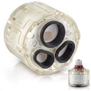 Dreyoo 1 Pack Pressure Balance Cartridge Compatible with American Standard Shower Valve R110/R115 A954.4400070A for Bath Tub and Shower Single Lever Faucets Handle Valves (Include Lubricant)