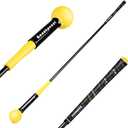 Goashpeaot Golf Swing Trainer, Golf Warm-Up Stick for Improve Strength Tempo Balance and Flexibility, Golf Training Aid Ideal for Indoor and Outdoor Practice (48'', Yellow)