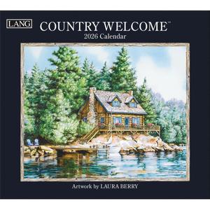 Lang, Country Welcome 2026 Wall Calendar by Laura Berry, 13.4'' X 12'', 12-Month Calendar with Stapled Binding
