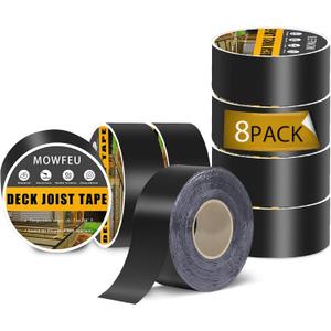 Deck Joist Tape 1-5/8''x50', 8 Pack Joist Tape for Decking Protection, Waterproof Joists Tape- Ideal for Wood & Metal, Outdoor Construction Use