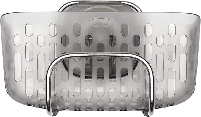 OXO Good Grips Stronghold Suction Sinkware Organizer Gray, One Size, Suction Sink Caddy