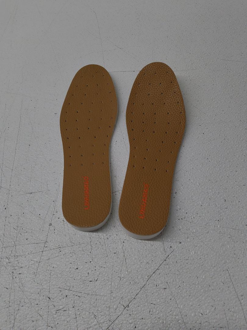 Men's Hard Leather Insole 2.5mm Thick Absorb Sweat Breathable Insole for Oxford Shoes Brogue Leisure Derby Shoes (US9/10.6inch/27cm)