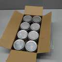 Novelinks 8 oz Clear Plastic Jars with Airtight Lids, 8 Pack Plastic Mason Jars with Lids 8oz, Refillable Storage Slime Containers & Small Spice Jar for Kitchen Organization (8 Pack,Silver)