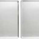Nordic Ware Aluminum Full Size Sheet Pan 26 x 18 inches for commercial oven use, Full Sheet, 2-Pack (For Commercial Oven Use., Not for standard home ovens)