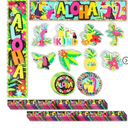 Bright Creations 40 Piece Aloha Tropical Bulletin Board Banner Borders & Cutout Classroom Decorations