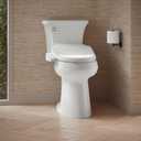 Kohler PureWash E580 Round Bidet Toilet Seat, White, Quiet-Close Lid Prevents Slamming, Self-Cleaning Wand, Adjustable Water Pressure with Multiple Cleansing Options