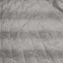 LEAONME Velvet Quilt California King Size 118''x106'', Lightweight White Velvet Comforter Set with 2 Matching Shams, Soft Cross Stitch Bedspread Coverlet, Oversized King Bedding Set for All Season