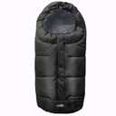 Cozy Toe Stroller Bunting Bag, Soft Coral Fleece Lining,Weather Proof Universal Footmuff Adaptable for Strollers Joggers, Pushchair (Black Grey)