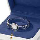 Leather Bracelet Gift Box Bangle Holder Octagonal Jewelry Gift Box For Bangle Bracelet Storage