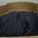 Dual Layer 3 Inch Memory Foam Mattress Topper Full Size, 2 Inch Gel Memory Foam Plus 1 Inch Cooling Pillow Top Mattress Pad Cover, with 8-21 Inch Deep Pocket, Navy Blue