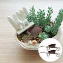 Model Miniature Wheelbarrow, 2pcs Wheelbarrow Miniature Gardening Box Dollhouse Barrows Simulation Cart Models for Action Figures Landscape Decoration