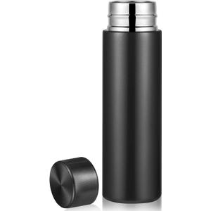 Irenare 5oz Mini Water Bottle Mini Insulated Stainless Steel Bottle Purse Water Bottle Cute Leak Proof Flask Keeps Drink Cold and Hot for Purse Women(Black,1 Piece)