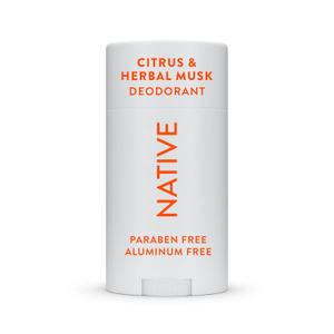 Native Deodorant | Natural Deodorant for Men, Aluminum Free with Baking Soda, Probiotics, Coconut Oil and Shea Butter | Citrus & Herbal Musk