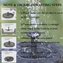 LAWOHO Solar Fountain Pump 1.5W Upgraded Submersible Solar Water Fountain Panel Kit for Bird Bath,Small Pond,Garden and Lawn