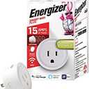 Energizer Connect Smart WiFi Plug, Mobile Connect App Enabled, Voice Controlled, Alexa, Echo, Siri, Hey Google Enabled, No Hub Required, Mini Outlet 15-Watt, 2.4GHz, ETL & FCC Certified