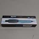 Farery Mini Thermal Brush 3 Temperature Adjustable, 3/4 Inch Travel Curling Iron for Short Hair, Heated Round Brush for Touch-ups and Small Curls, Lightweight Curling Wand for Thin Hair, Dual Voltage (Blue)