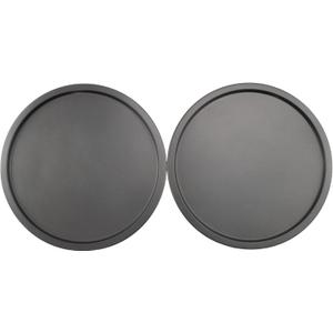 GoodCook Everyday Set of 2 Nonstick Steel 10-Inch Personal Pizza Pans Set, Gray