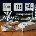 20ft Rope Lights Outdoor, Connectable & Flexible Tube Lights with 8 Modes Controller,Waterproof White LED Rope Lighting for Deck,Garden,Pool,Patio,Bedroom,Party,Indoor & Outside Landscape Lighting