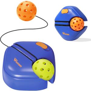Wasant Match Buddy Pickleball Trainer - Rebounder with Balls and Strings, Perfect Practice Accessory for Adults & Kids (Blue)
