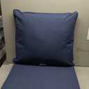 Arden Outdoor Foam Deep Seat Cushion Set, 24x24, Premium High-Density Foam, Never Flattens, Weather-Proof for Patio Chair Sofa Couch, Sapphire Blue Leala