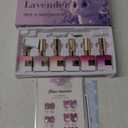 Double Rhythm Cat Eye Gel Nail Polish Set of 6 Same Color Same Bottle 0.5 Oz Shimmer Glitter with Magnet Holographic Reflective Magnetic UV Polish Kit at Home (Glass Purple Lavender -T6-47)