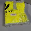 PAFESTER Safety Reflective Rain Jackets for Men Winter Yellow Insulated Rain Coats Waterproof Hoodie with Multiple Pockets (Yellow, L)