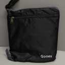 Gonex 40L 60L 80L 100L 150L Large Foldable Travel Duffle Bag with Shoes Compartment, Packable Lightweight Water Repellent Duffel Bag for Camping Gym Weekender Bag (Black)