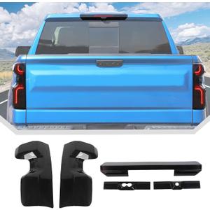 JeCar Smoked Tail Light Cover 3rd Third Brake Light Cover Trim Kit Fit for Chevrolet Chevy Silverado 2022+