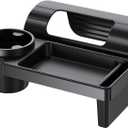 Car Window Multifunctional Storage Organizer, Car Door Cup Holder, Functional Vehicle Organizer Rack with Storage Organizer Tray Fits Most Vehicles