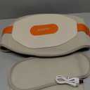 Portable Heating Pad for Back, Cordless Wearable Heat Belt with Massager for Lower Back Pain Relief, Battery Powered 8000 mAh Rechargeable, MAXwarm 3.0, Gift for Women Men 90-310 lbs (Beige)