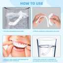 2 Pairs, Temporary Veneers Kit for Women and Men, Tooth Replacement Kit, Nature and Comfortable