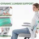 Ergonomic Office Chair: 400LBS Office Computer Desk Chair with High Back Mesh and Adjustable Lumbar Support Rolling Work Swivel Task Chairs with Wheel 3D Armrests, Ergo Gaming Chair (Grey)