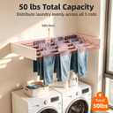 Wall Mounted Drying Rack 32" Foldable Space Saving for Laundry Room