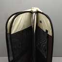 Portable Pet Playpen, 8-Panel Indoor/Outdoor Puppy Pen with Shade Cover & Travel Bag - Waterproof Dog Cat Tent Includes Collapsible Bowl (Brown)